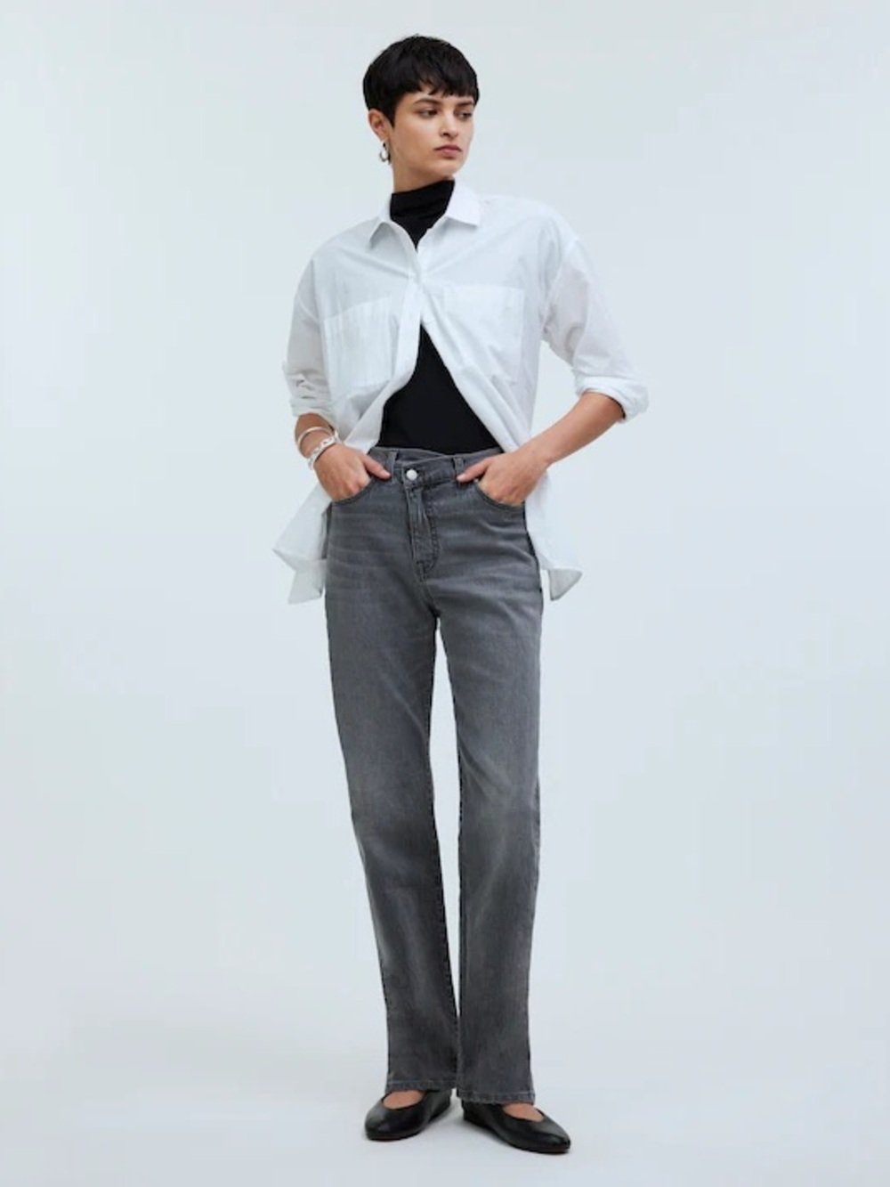 Straight leg jeans